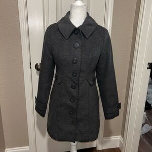 Tulle Black Trench Coat for Women